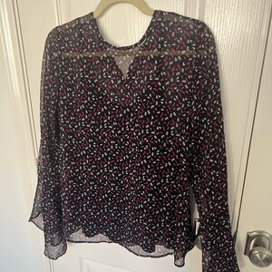 EUC Sheer Blouse With Singlet